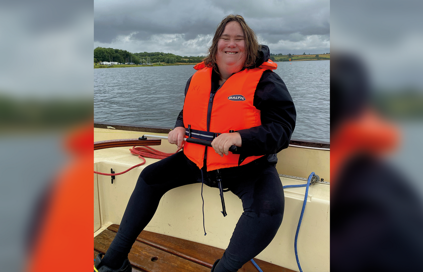 Janice Tillet enjoying a sailing trip