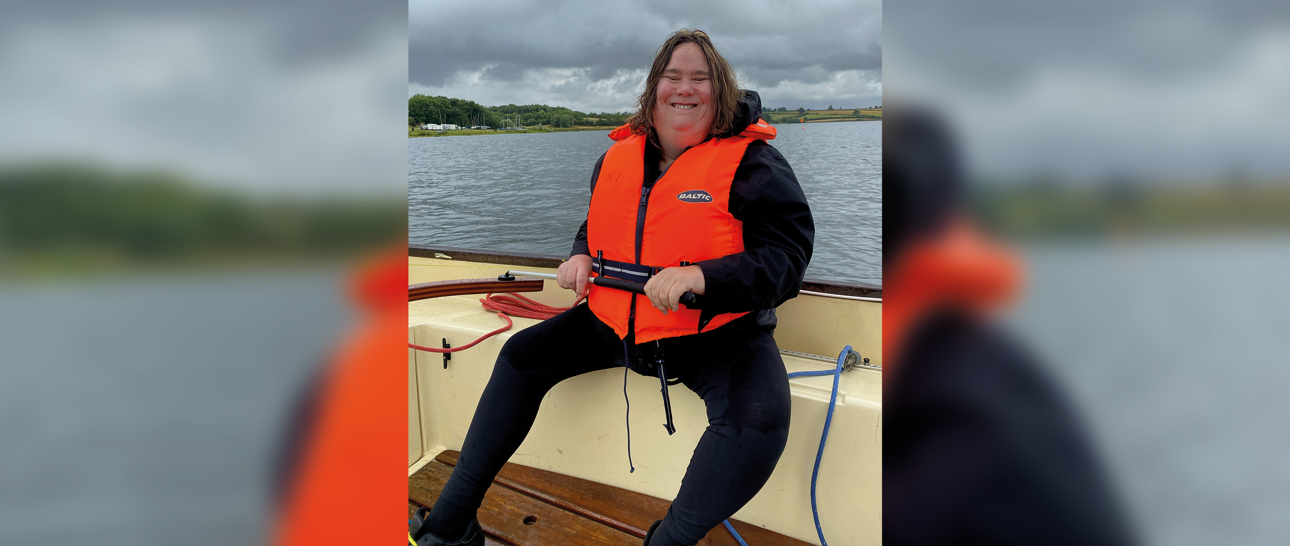 Janice Tillet enjoying a sailing trip