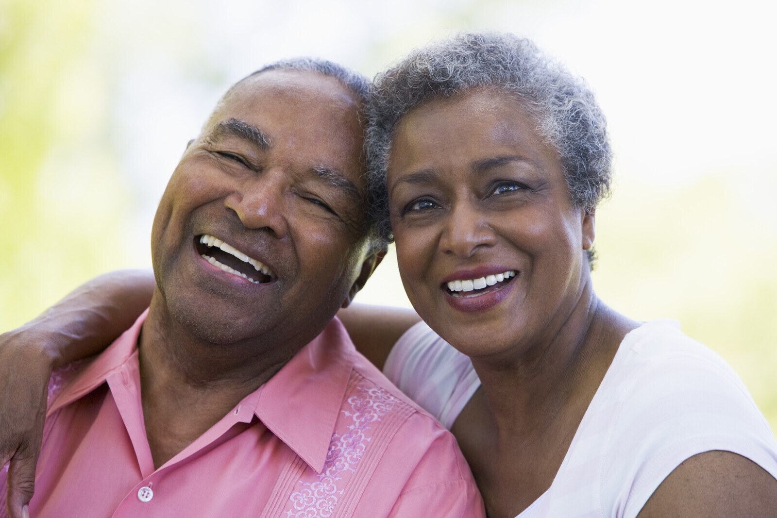 Older smiling couple